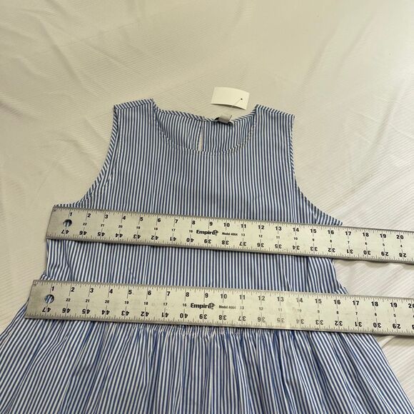 NWT J. Crew Women’s Blue White Stripe Tiered Maxi Dress Size 0 New - Picture 3 of 5